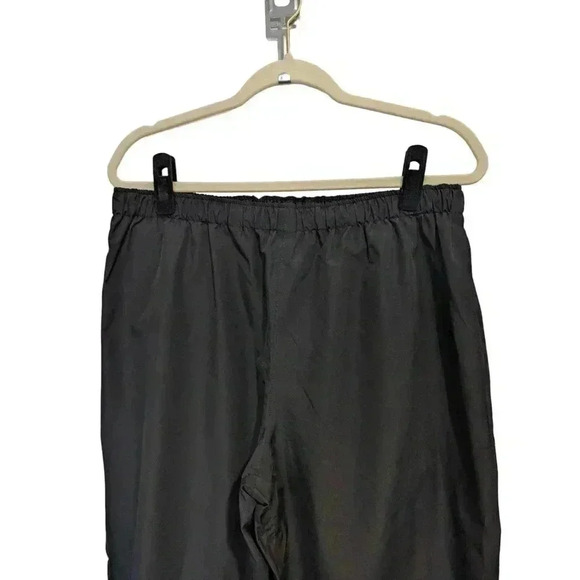 Port Authority Mens Black Drawstring Rain Pants Size M with Storage Bag - Picture 4 of 8
